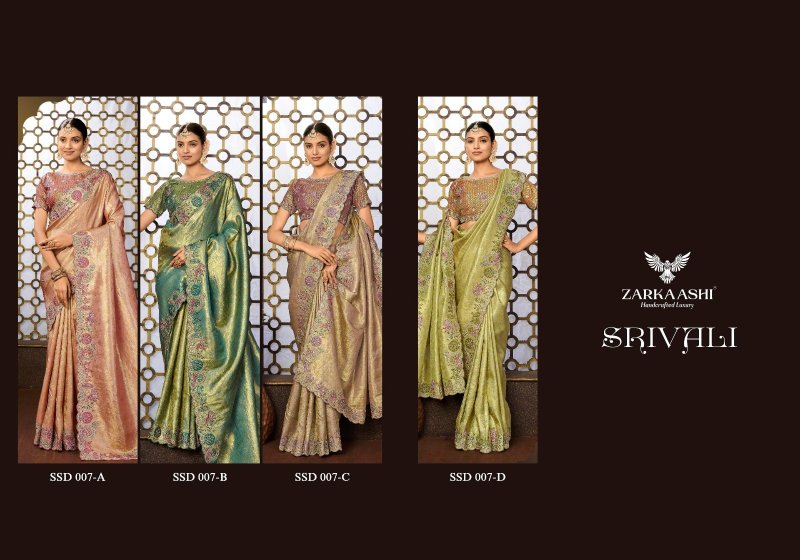 SRIVALI By Zarkaashi Tissue Designer Saree